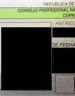 Matrícula profesional arquitecto - ingeniero